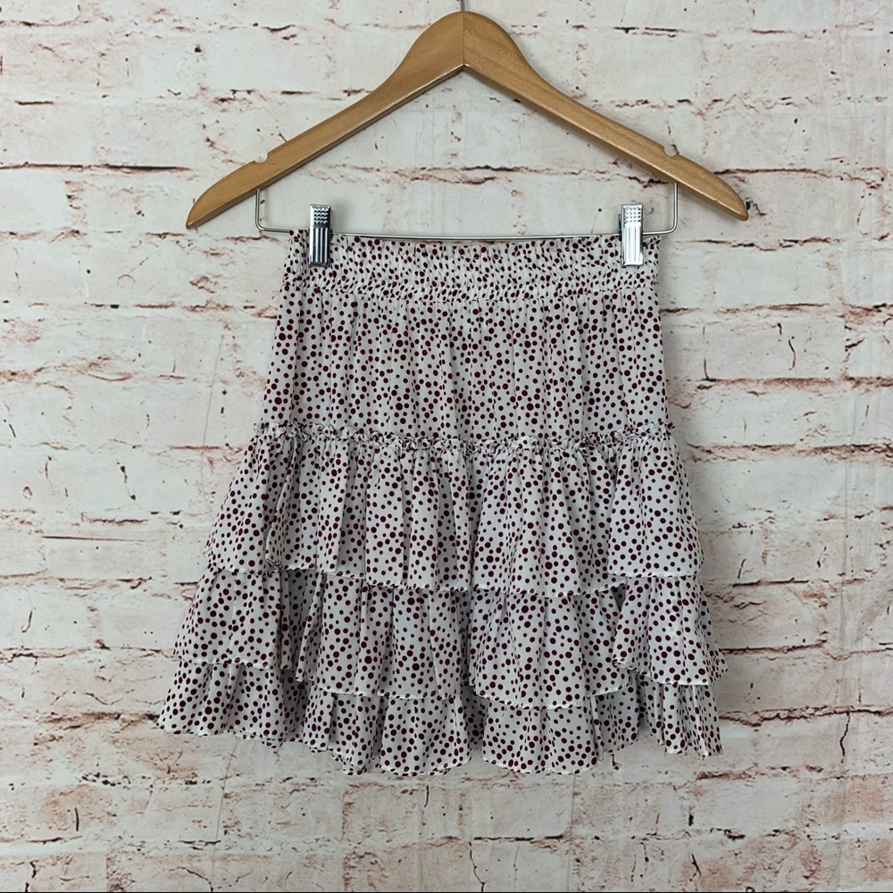 Misa Los Angeles Marina Polka Dot Skirt Size XS